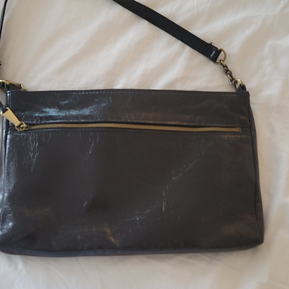 Black patten leather HOBO crossbody